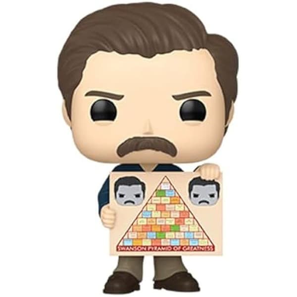 Figurine - Funko Pop! - Parks and Recreation - Ron Leslie Knope - 9,5 cm - Kvalitetsvinyl - Idealiskt present