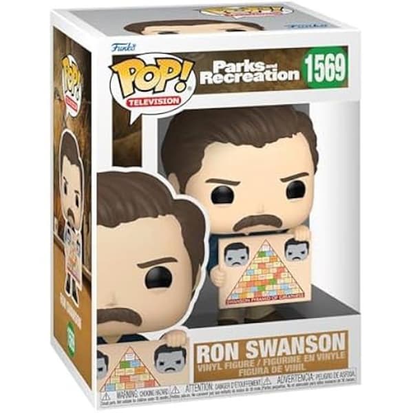 Figurine - Funko Pop! - Parks and Recreation - Ron Leslie Knope - 9,5 cm - Kvalitetsvinyl - Idealiskt present