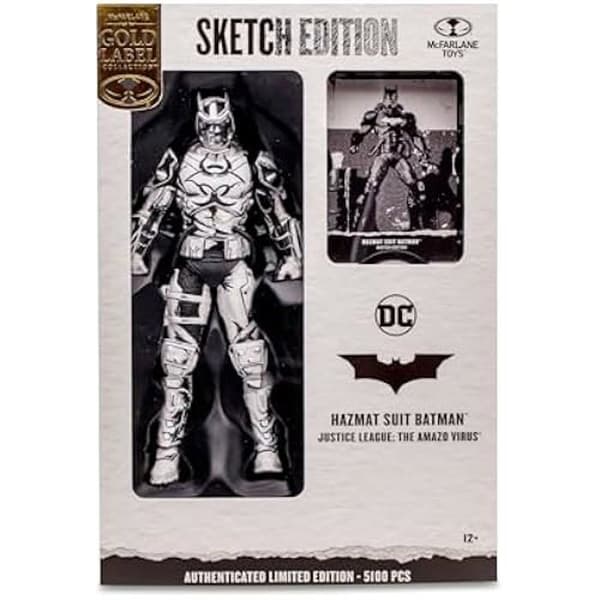 Artikulerad figur - MCFARLANE - Batman med Hazmat-dräkt - 17 cm - Tecknareutgåva - 22 artikulationer