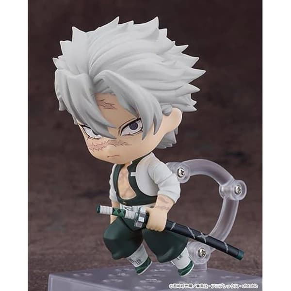 Actionfigur - GOOD SMILE COMPANY - Sanemi Shinazugawa - 10 cm - Flerfärgad - 3 ansiktsplattor