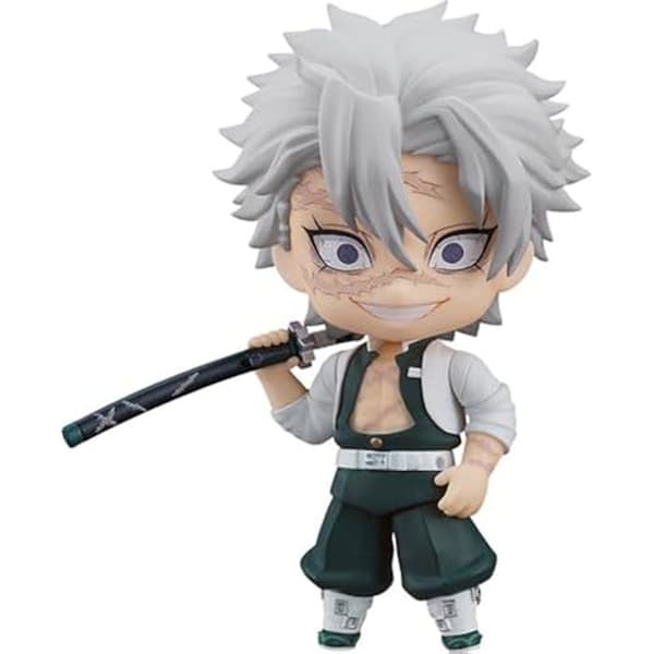 Actionfigur - GOOD SMILE COMPANY - Sanemi Shinazugawa - 10 cm - Flerfärgad - 3 ansiktsplattor