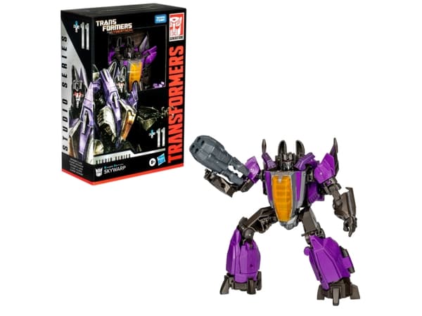 Transformers Studio Series Voyager Class : War for Cybertron 11 Skywarp, 8 yr(s), Plastic, Grey, Purple