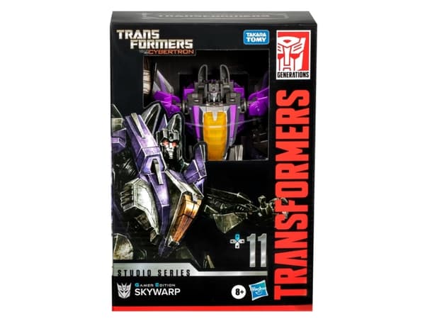 Transformers Studio Series Voyager Class : War for Cybertron 11 Skywarp, 8 yr(s), Plastic, Grey, Purple