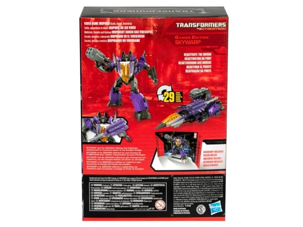 Transformers Studio Series Voyager Class : War for Cybertron 11 Skywarp, 8 yr(s), Plastic, Grey, Purple