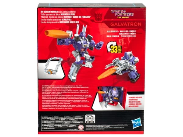 Transformers Studio Series Leader Class The : The Movie Galvatron, 8 yr(s), Plastic, Grey, Violet