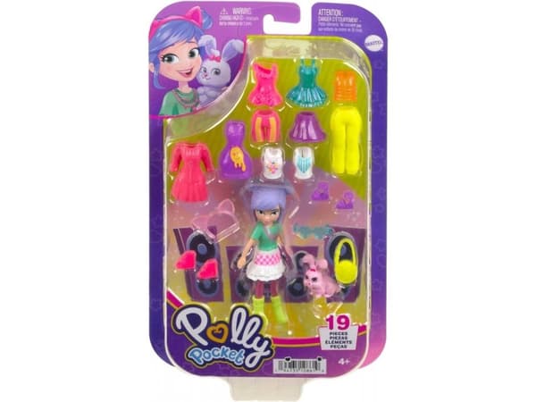 Polly Pocket Fashion Figurine Dress-up Set HKV94