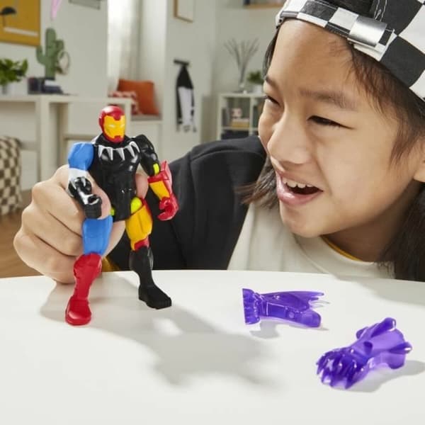 Figuuri, jossa liikkuvat raajat Hasbro MixMashers Iron Man