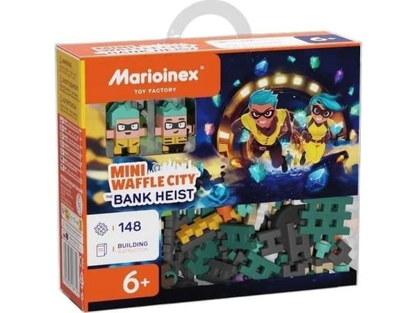 Marioinex Mini Waffle - Bankrån 148 psc.