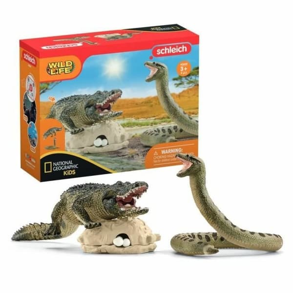 Playset Schleich Alligator/Anaconda Duel Set 4 Delar