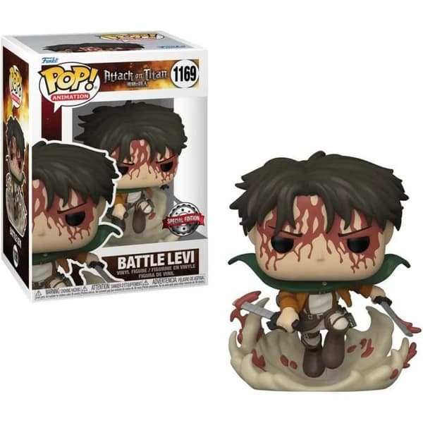 Actionfigur Attack on Titan - Battle Levi - Pop 10 cm