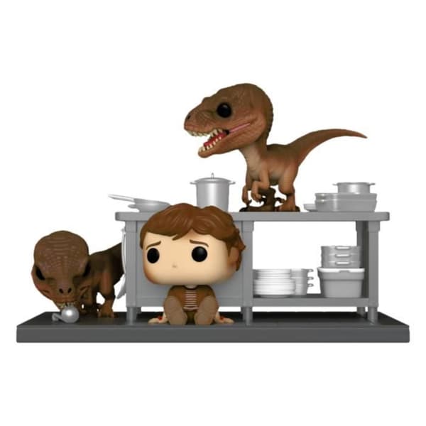 Funko Pop! Jurassic Park - Tim med Velociraptors 1199 Movie Moment