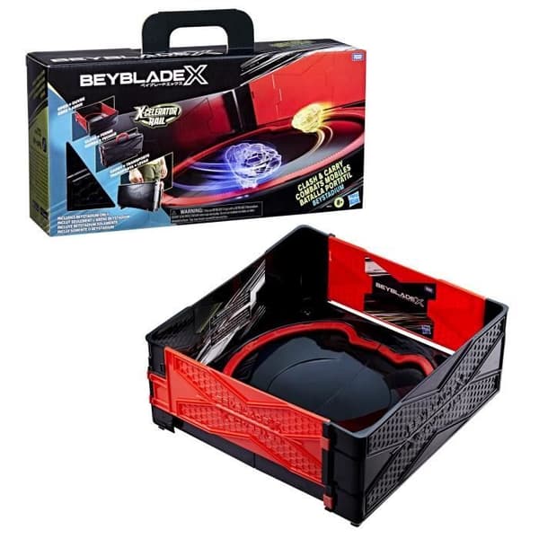 Beyblade X Mobil stridsarena, Beystadium för tävlingstoppar (topp och launcher krävs, säljs separat), ca