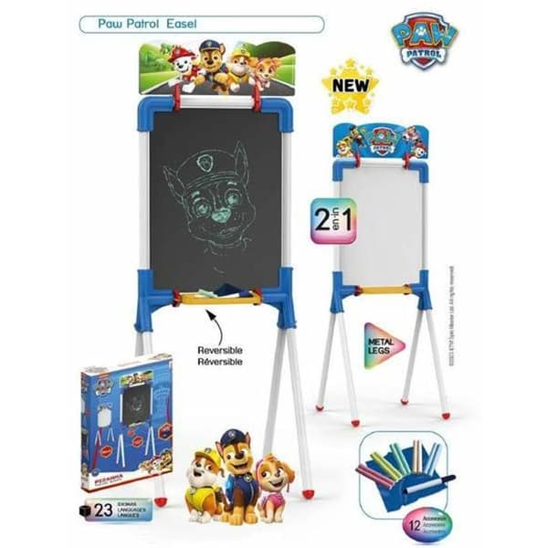 Dobbeltsidet tavle The Paw Patrol 37 x 32 x 98 cm