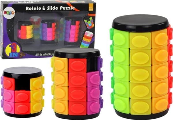LeanToys logiska pussel Roller 3 svårighetsnivåer