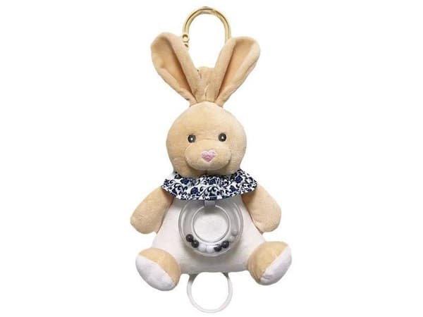 Tulilo Beige Bunny Music Box 18 cm