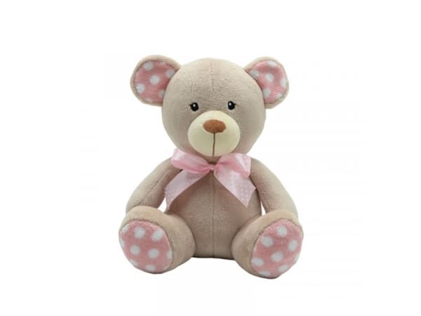 Tulilo Mascotte Teddybjørn kropek beige farge 25 cm