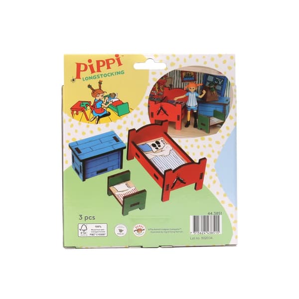 Pippi Dukkehus møbler soveværelse