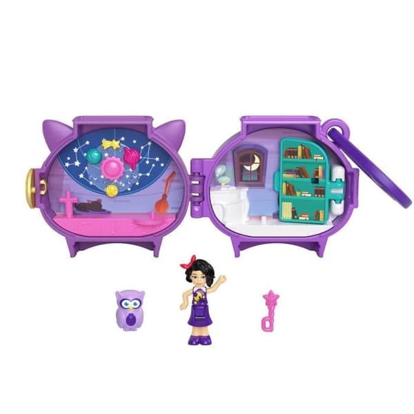 Polly Pocket Pet Connects - Uggle Mikroleksak - Figurin + djur + tillbehör