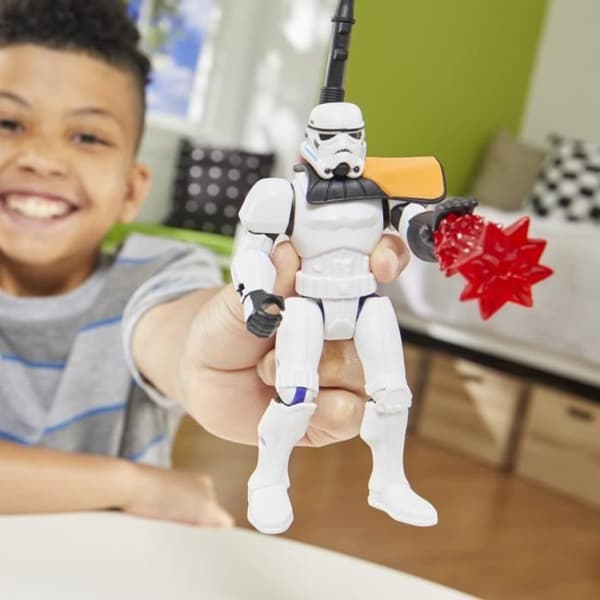 MixMashers Stormtrooper, 12 cm anpassningsbar figur som kan blandas och kombineras med tillbehör, Star Wars, från 4 år.