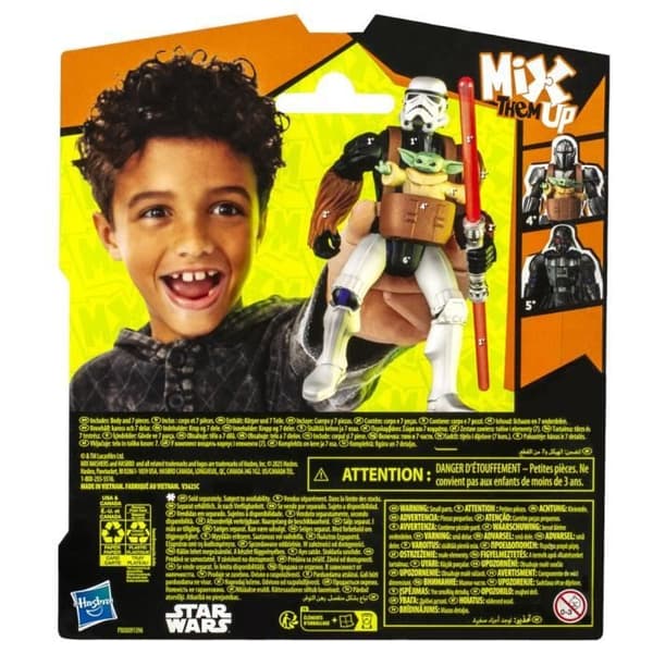 MixMashers Stormtrooper, 12 cm anpassningsbar figur som kan blandas och kombineras med tillbehör, Star Wars, från 4 år.