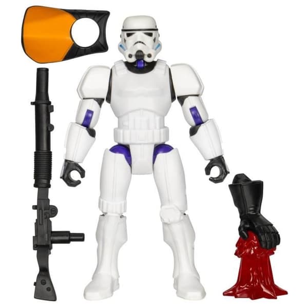 MixMashers Stormtrooper, 12 cm anpassningsbar figur som kan blandas och kombineras med tillbehör, Star Wars, från 4 år.