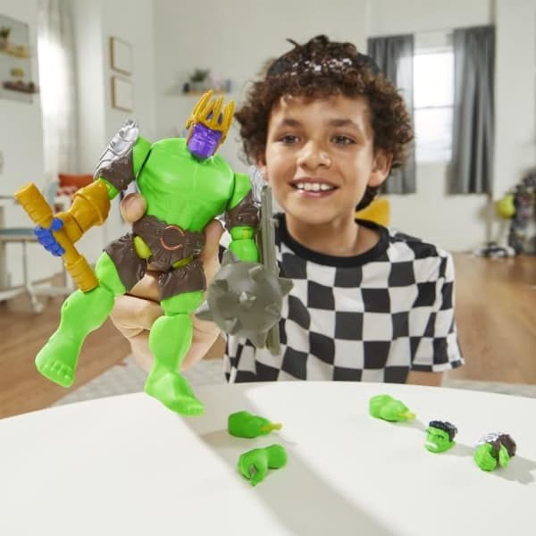 MixMashers Hulk Deluxe, 12 cm anpassningsbar figur som kan blandas och kombineras med tillbehör, Marvel, från 4 år.