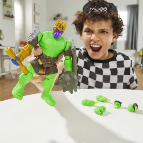 MixMashers Hulk Deluxe, 12 cm anpassningsbar figur som kan blandas och kombineras med tillbehör, Marvel, från 4 år.