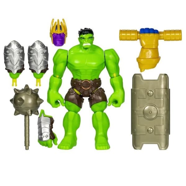 MixMashers Hulk Deluxe, 12 cm anpassningsbar figur som kan blandas och kombineras med tillbehör, Marvel, från 4 år.
