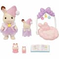 Miniatyrbillede 4 af 4: Samlet figur Sylvanian Families Las hermanas conejitas de chocolate: hora de dormir Pige