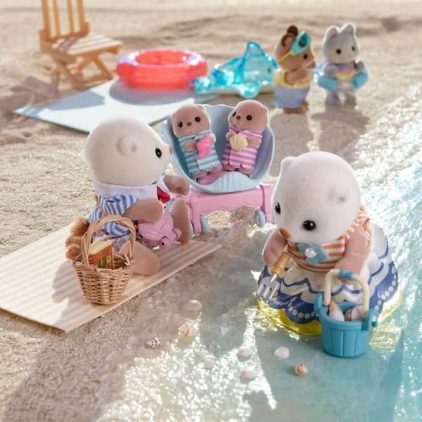 Samlet figur Sylvanian Families La familia de las nutrias marinas dyr
