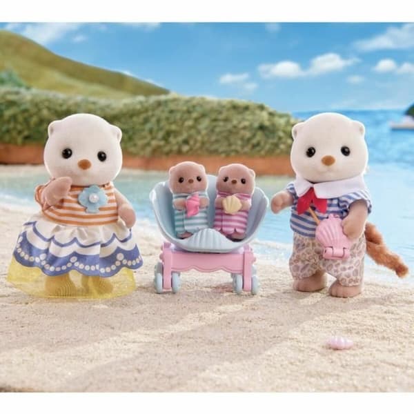 Samlet figur Sylvanian Families La familia de las nutrias marinas dyr