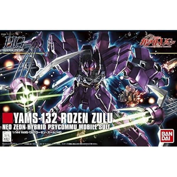 Modell - BANDAI SPIRITS - Gundam - 1/144 HGUC Rozen Zulu - Noir - För vuxna - 14 år och äldre