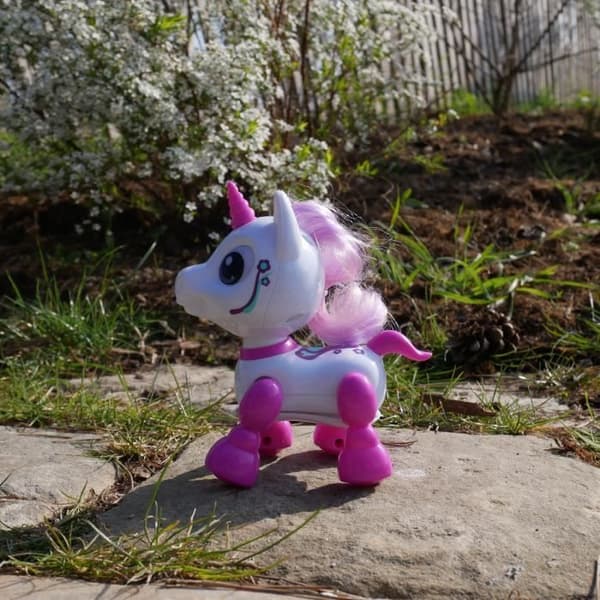 YCOO Interactive Unicorn Robot - 13cm - Rosa - För barn från 3 år