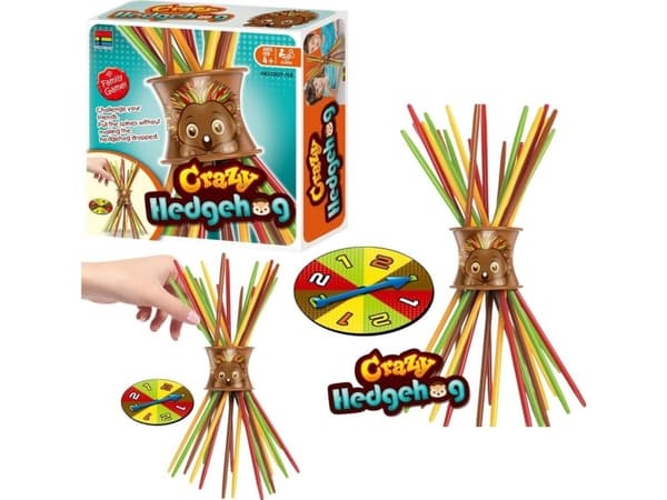 Family Arcade Game Crazy Hedgehog Checkers Shield