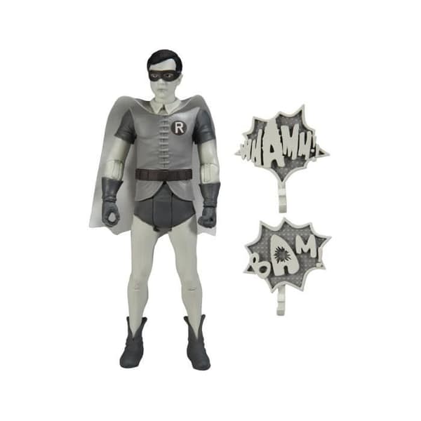 Batman 66 Robin Figur - McFarlane Toys - Svart och vit - 15 cm