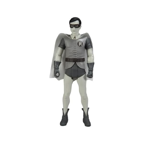 Batman 66 Robin Figur - McFarlane Toys - Svart och vit - 15 cm