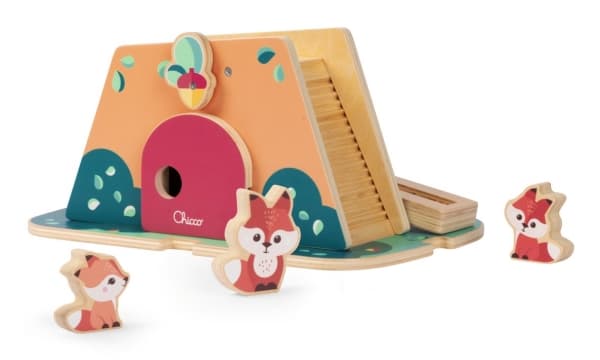 Puinen ketun piilo puuhahmojen kanssa MY WOOD FRIENDS Chicco