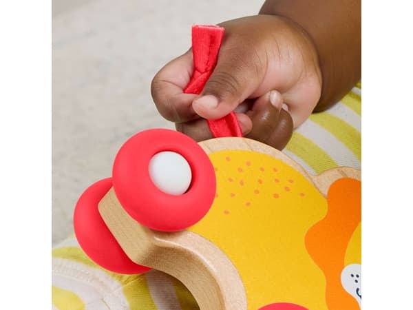 Fisher-Price Skjutdjur i trä, 6 månader, 4 hjul, Flerfärgad