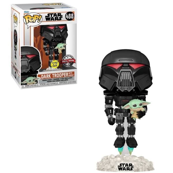 Funko Pop! Star Wars: Mandalorian - Dark Trooper w/Child (GW)