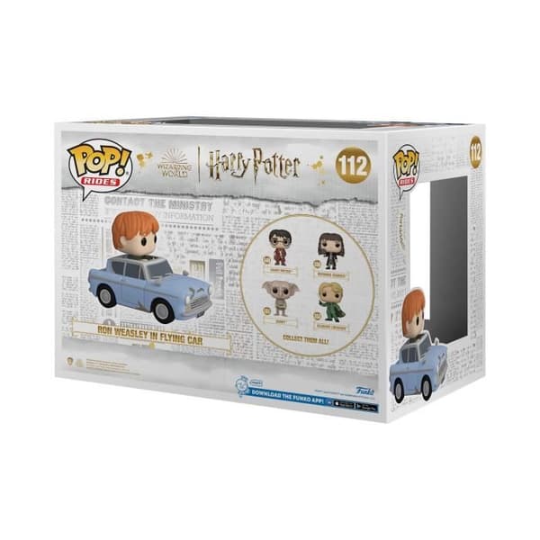Funko Pop! Åk SUP DLX: HP CoS 20th- Ron med bil