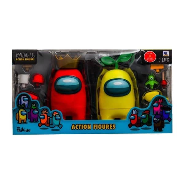 Among Us Action Figure - AMO Toys - AU6550 - Flerfärgad - 2 förpackningar (S1) (Slumpmässig)