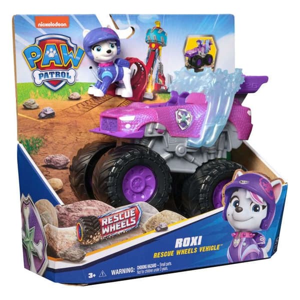 Paw Patrol Räddningshjul Terrängfordon med figur Roxi 6cm