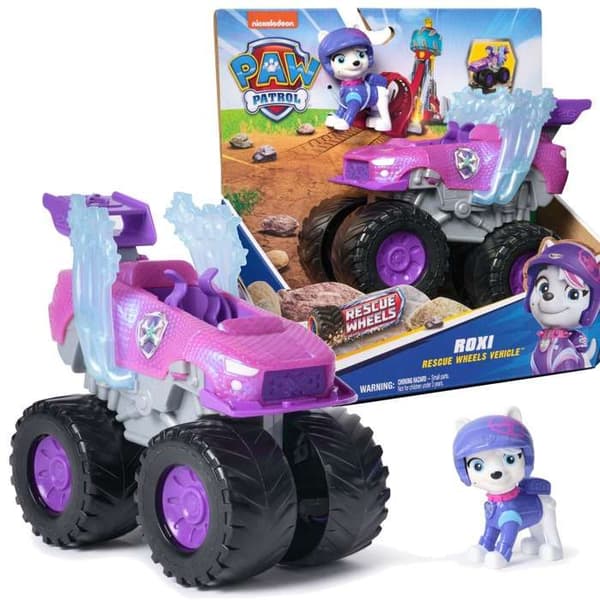 Paw Patrol Räddningshjul Terrängfordon med figur Roxi 6cm
