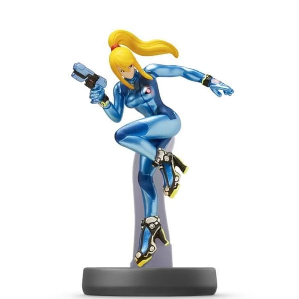 Amiibo-figur - Unpansad Samus nr 40 • Super Smash Bros. Collection