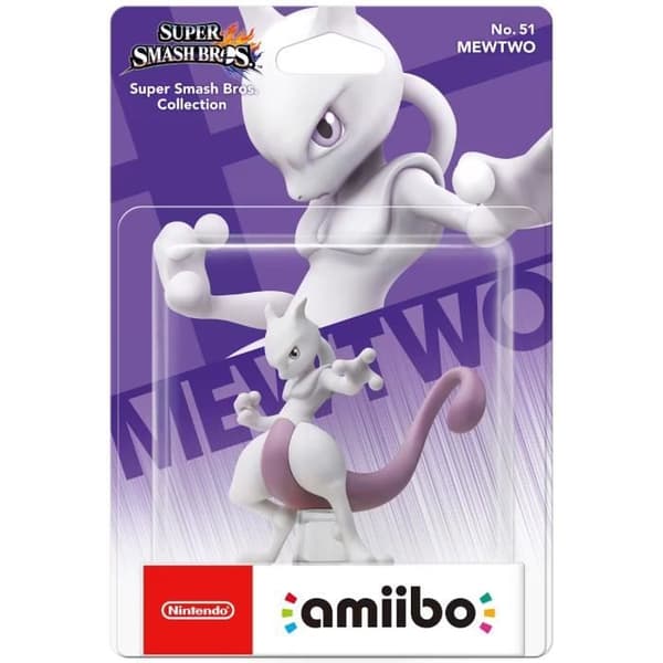 Amiibo Figur - Mewtwo nr 51 • Super Smash Bros. Collection