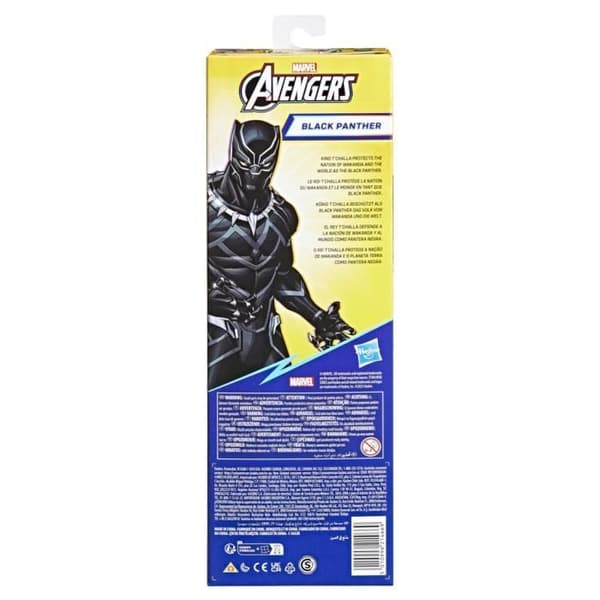 Black Panther figur 30 cm, Avengers Titan Hero Series leksak för barn från 4 år och uppåt, Marvel