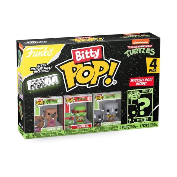 Bitty Pop! - Ninja Turtles - Paket med 4 1 slumpmässigt