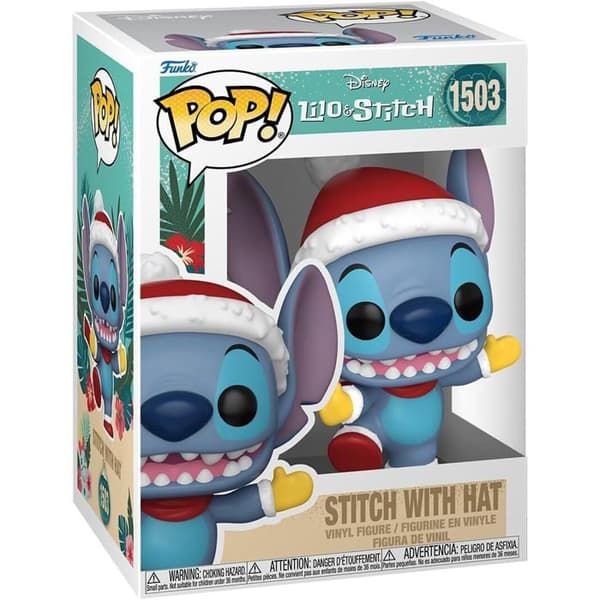 Figurine - FUNKO - Stitch med hatt - 9 cm - Flerfärgad - För barn från 3 år