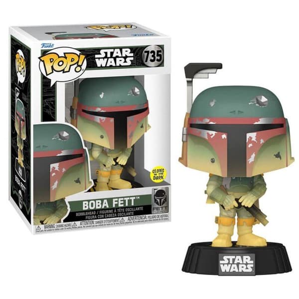 Figur - Funko Pop! - Boba Fett - 9,5 cm - Glänker i Mörker - Star Wars