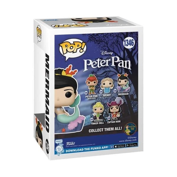 Funko Pop! Disney Peter Pan 70-årsjubileum - Sjöjungfru - Flerfärgad - Grå - Pop!